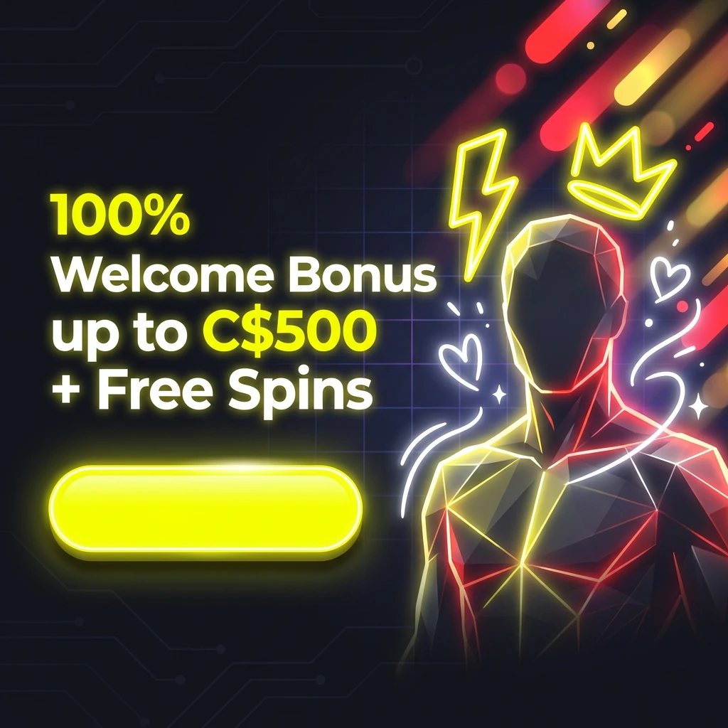 100% Welcome Bonus up to C$500 + Free Spins